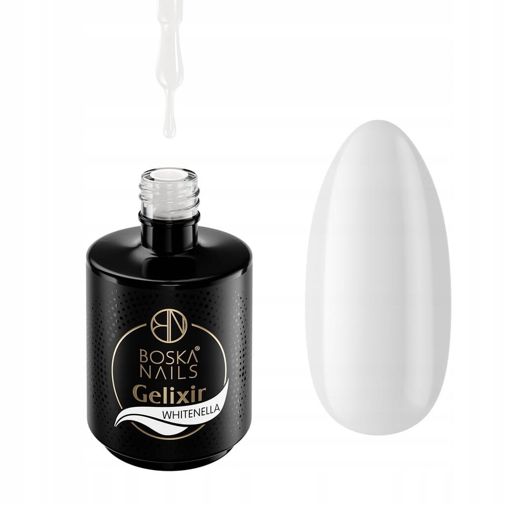 Boska Nails, Gelixir Whitenella, Однофазный гель для наращивания ногтей во флаконе с кисточкой, 15мл
Boska Nails, Gelixir Whitenella, Однофазный гель для наращивания ногтей во флаконе с кисточкой, 15мл