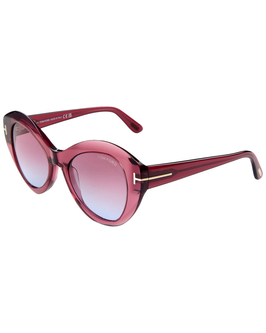 Tom Ford Женские солнцезащитные очки Guinevere 52 мм, красный
Tom Ford Женские солнцезащитные очки Guinevere 52 мм, красный