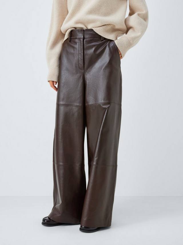 Широкие кожаные брюки John Lewis, Chocolate
Широкие кожаные брюки John Lewis, Chocolate