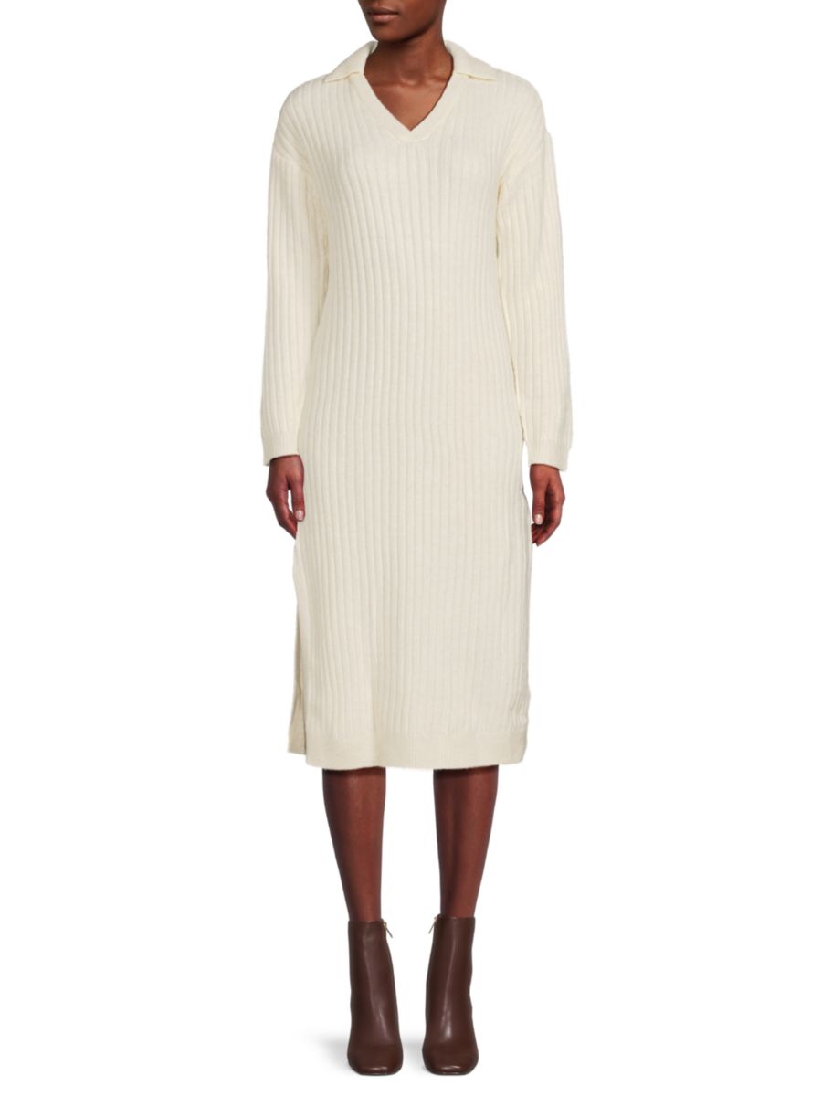 Платье-свитер миди в рубчик Saks Fifth Avenue, экрю
Платье-свитер миди в рубчик Saks Fifth Avenue, экрю