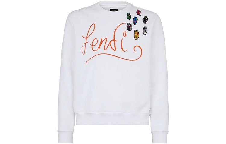 Свитер мужской белый FENDI 
Свитер мужской белый FENDI