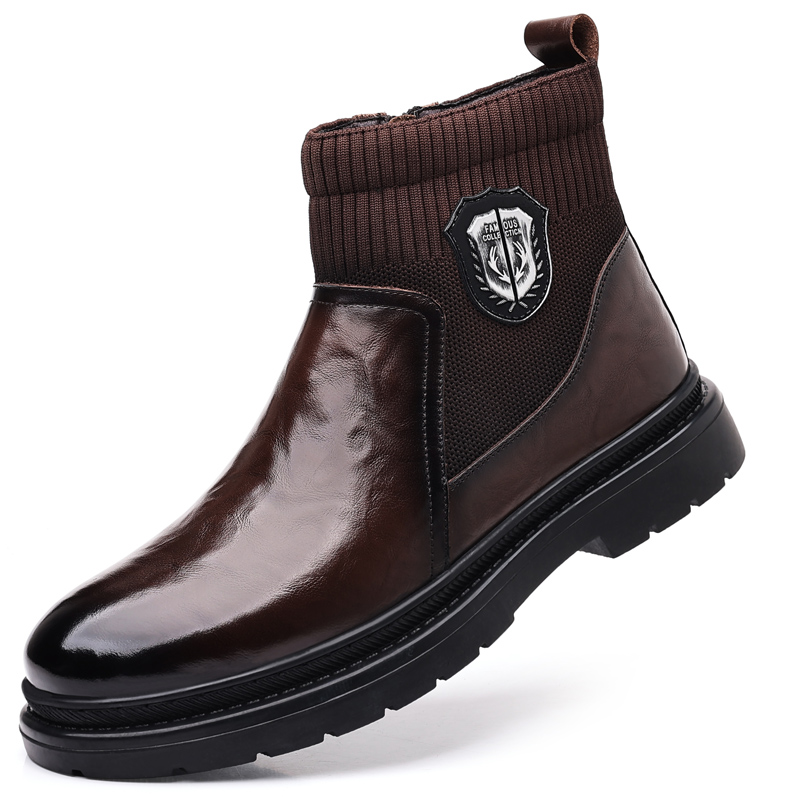 XIAOTOULANG Мужские полусапожки черно-коричневые с меховой подкладкой коричневые, цвет Fleece-Lined Brown
XIAOTOULANG Мужские полусапожки черно-коричневые с меховой подкладкой коричневые, цвет Fleece-Lined Brown