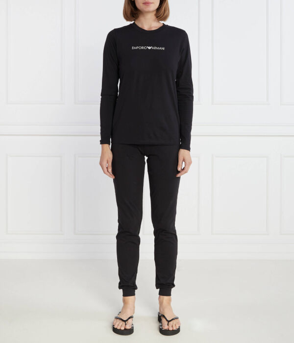 Пижама женская Emporio Armani хлопковая теплая, черный
Пижама женская Emporio Armani хлопковая теплая, черный