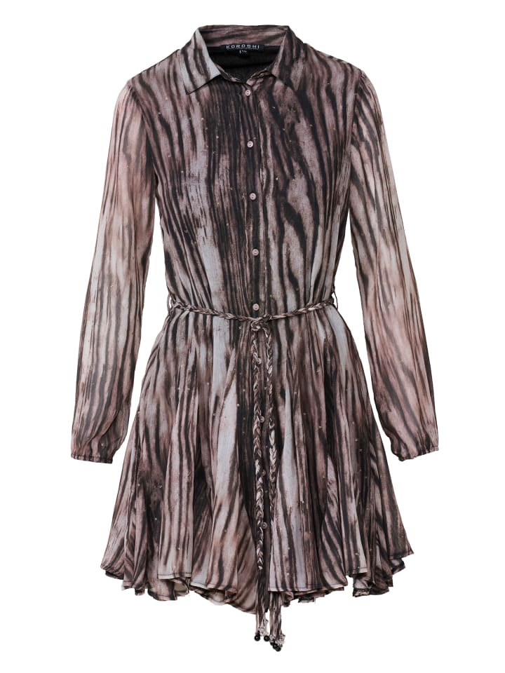 KOROSHI Короткое мини-платье-рубашка с короткими рукавами бежевого цвета
KOROSHI Короткое мини-платье-рубашка с короткими рукавами бежевого цвета