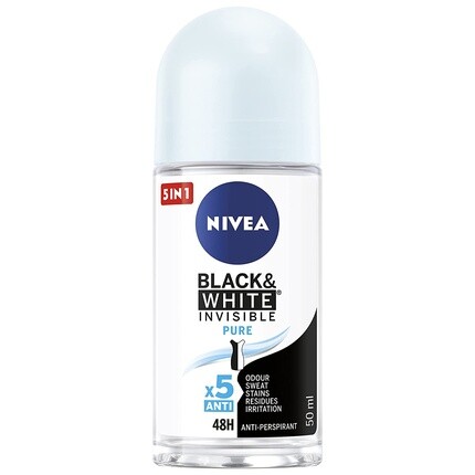 NIVEA Black&White Invisible Pure шариковый антиперспирант 50 мл
NIVEA Black&White Invisible Pure шариковый антиперспирант 50 мл