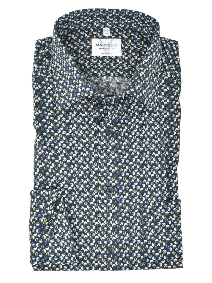 Деловая рубашка MARVELIS, темно-синий
Деловая рубашка MARVELIS, темно-синий