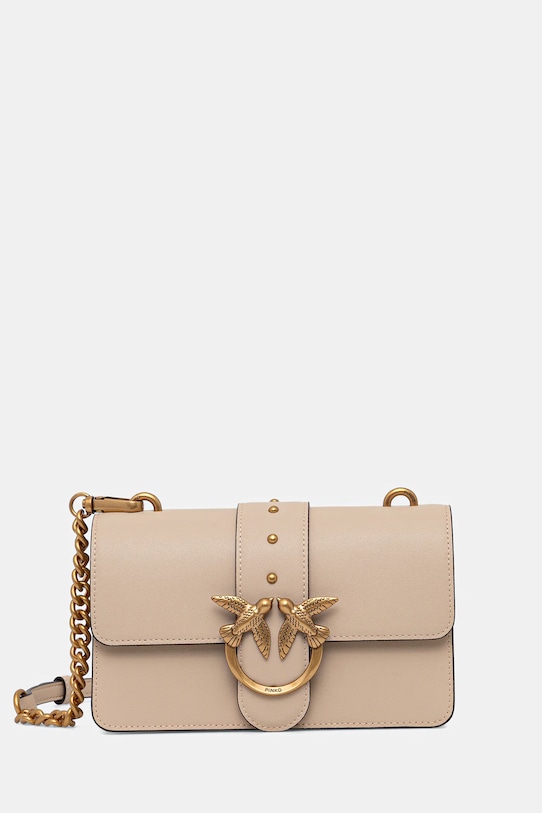 Кожаная сумка Pinko, бежевый
Кожаная сумка Pinko, бежевый