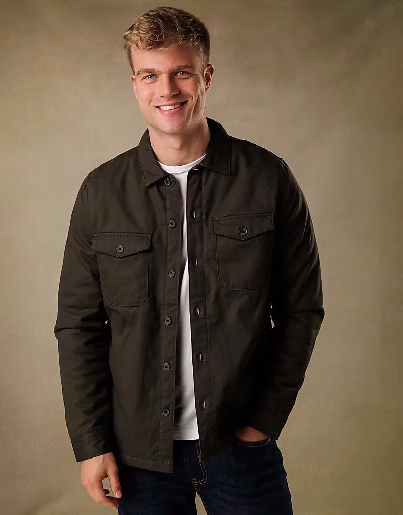 Хлопковая рубашка на пуговицах в рабочем стиле цвета хаки French Connection
Хлопковая рубашка на пуговицах в рабочем стиле цвета хаки French Connection