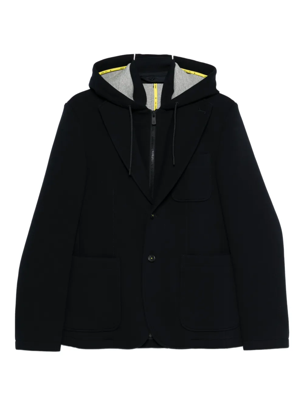 Однобортный пиджак с капюшоном Manuel Ritz, черный
Однобортный пиджак с капюшоном Manuel Ritz, черный