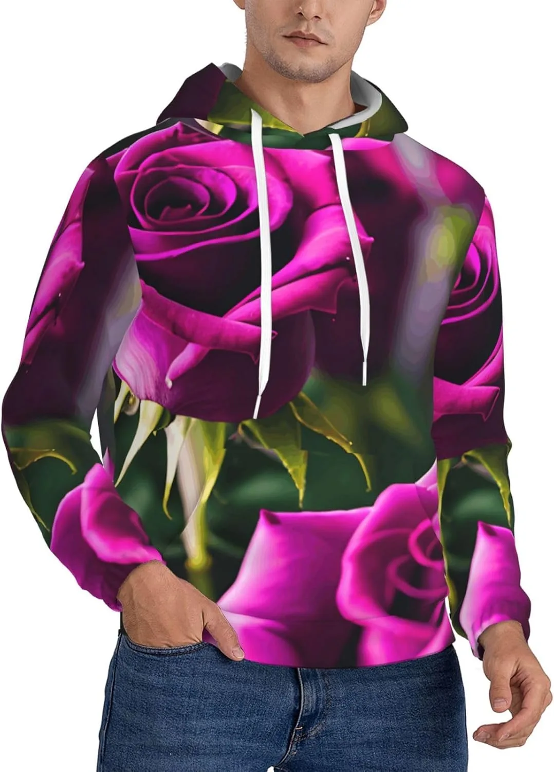 BaerK мужская флисовая толстовка с капюшоном и принтом "фиолетовые розы"
BaerK мужская флисовая толстовка с капюшоном и принтом "фиолетовые розы"