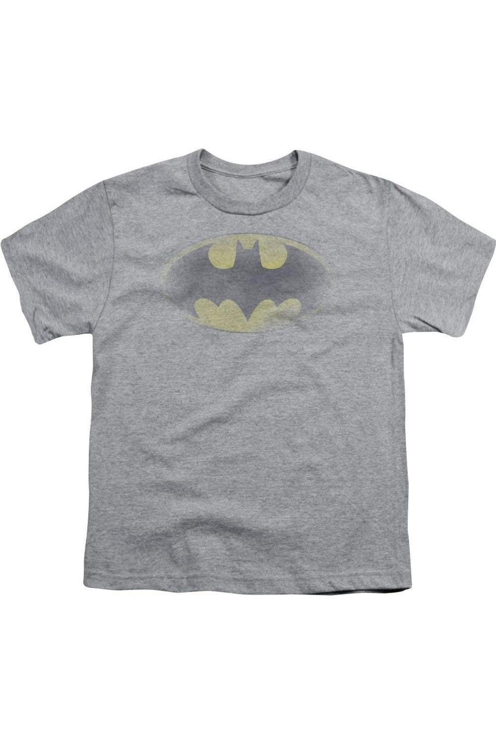 Футболка с выцветшим логотипом Batman для детей Gildan, Athletic Heather 
Футболка с выцветшим логотипом Batman для детей Gildan, Athletic Heather
