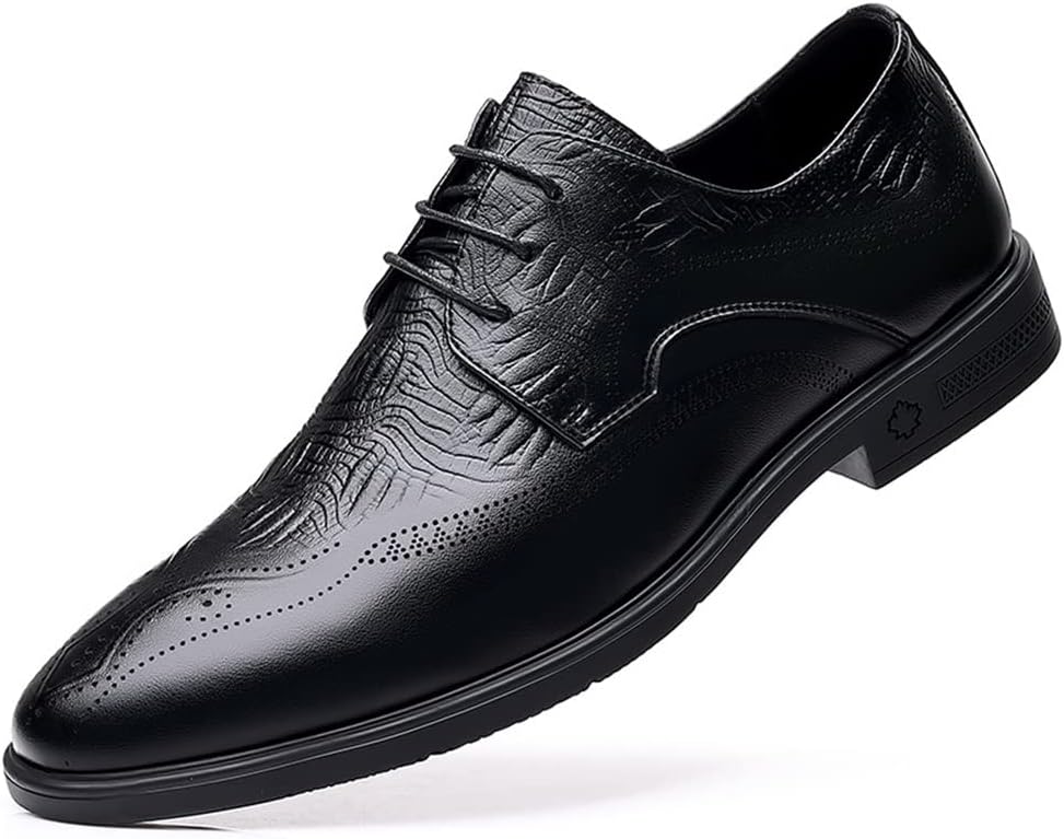 Мужские деловые туфли на шнурках с круглым носком, кожаные, с массивным каблуком, противоскользящие, подходят для различных случаев. (Цвет: черный, размер: 6.5) Gommer
Мужские деловые туфли на шнурках с круглым носком, кожаные, с массивным каблуком, противоскользящие, подходят для различных случаев. (Цвет: черный, размер: 6.5) Gommer