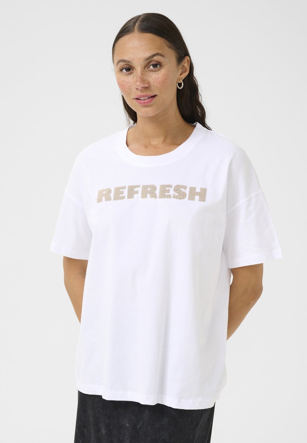 Футболка с принтом KALUNDA Kaffe, белый
Футболка с принтом KALUNDA Kaffe, белый