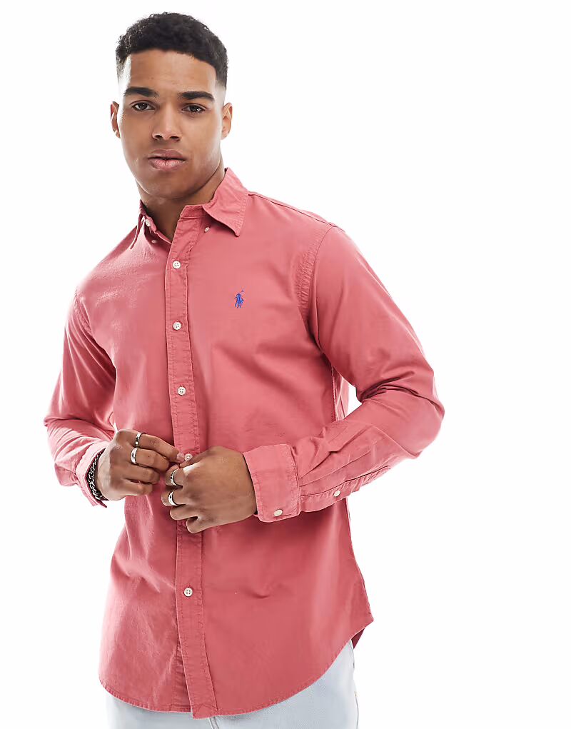 Рубашка Polo Ralph Lauren с логотипом, индивидуальная посадка, красного цвета
Рубашка Polo Ralph Lauren с логотипом, индивидуальная посадка, красного цвета