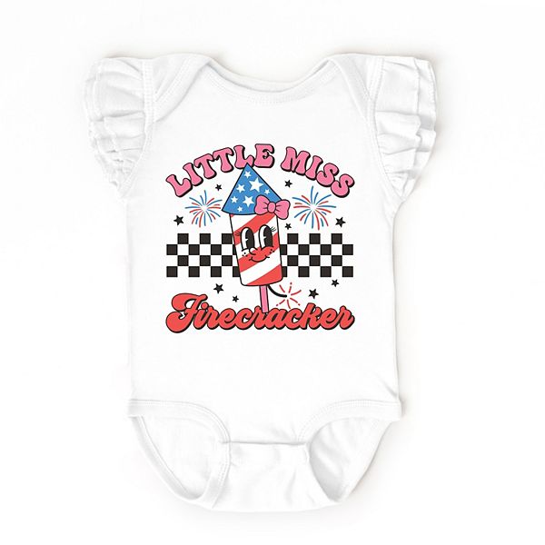 Боди Little miss firecracker с клетчатым принтом и рукавами-фонариками The Juniper Shop, White
Боди Little miss firecracker с клетчатым принтом и рукавами-фонариками The Juniper Shop, White