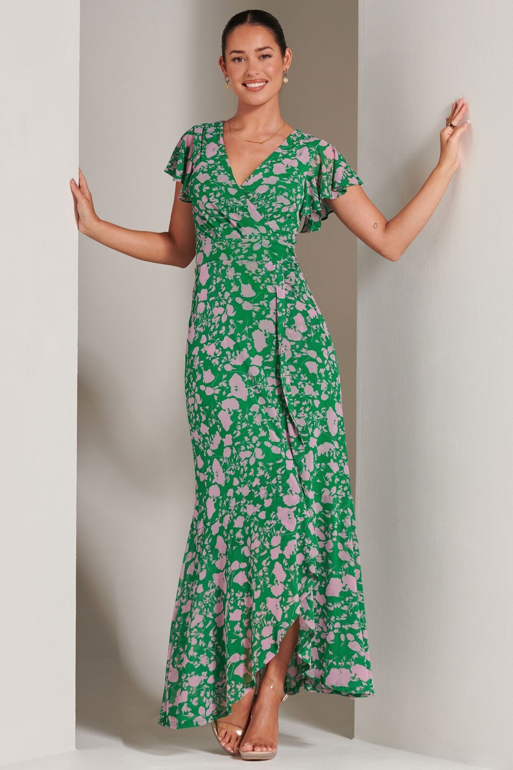 Сетчатое платье макси Giselle с оборками по подолу Jolie Moi, зеленый
Сетчатое платье макси Giselle с оборками по подолу Jolie Moi, зеленый