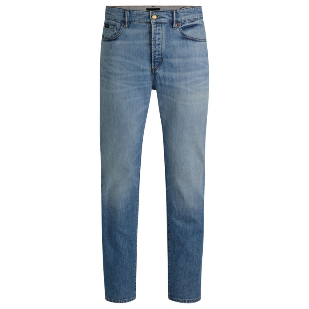 Джинсы классического кроя из синего эластичного денима BOSS
Джинсы классического кроя из синего эластичного денима BOSS