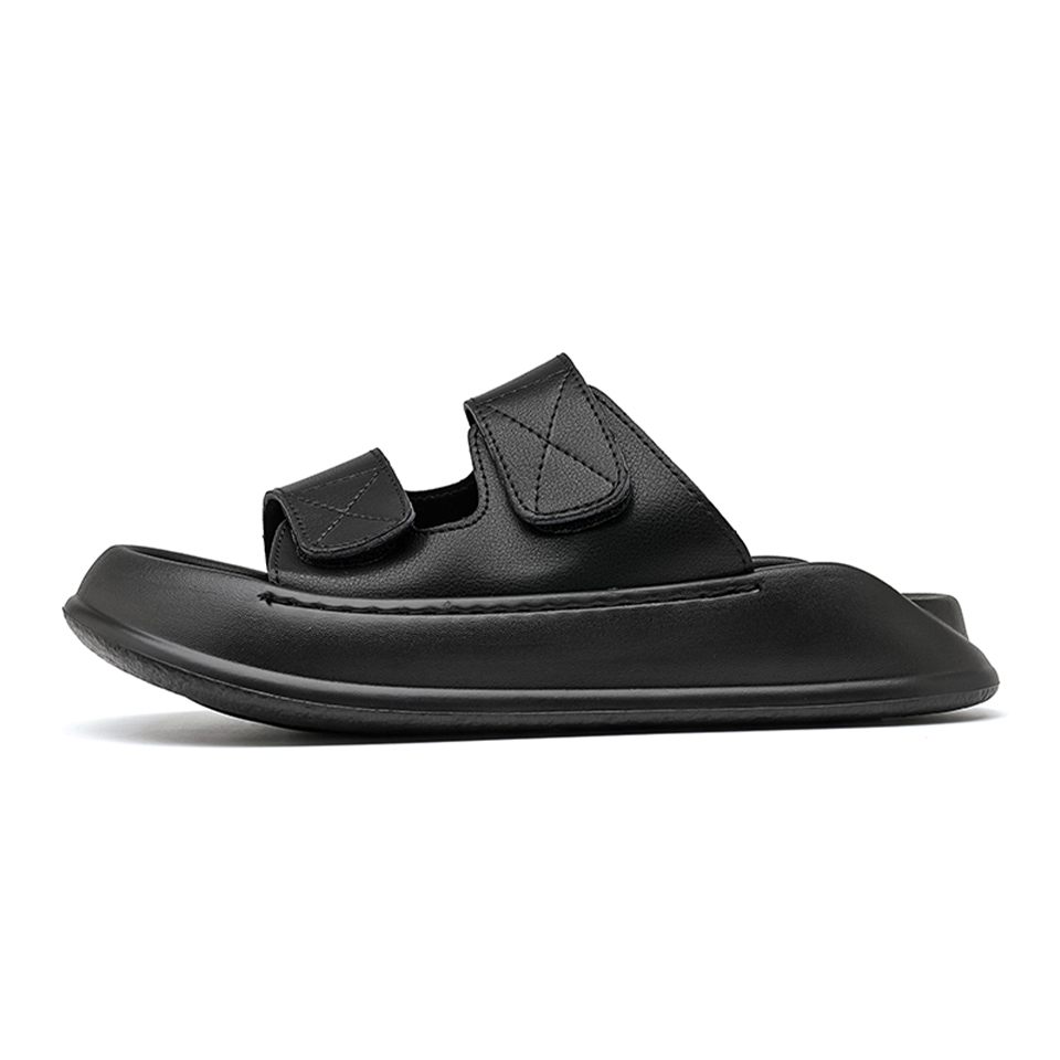 Lanza Скользостойкие износостойкие шлепанцы мужские - черные, цвет Black 
Lanza Скользостойкие износостойкие шлепанцы мужские - черные, цвет Black