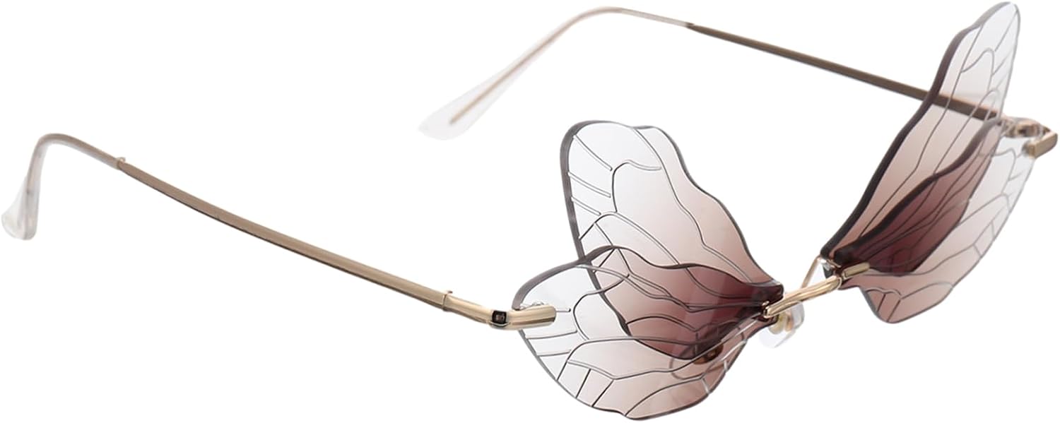 Женские солнцезащитные очки BESPORTBLE Dragonfly Wing без оправы, коричневые, неправильной формы, с легкой металлической оправой, защитой от УФ-излучения, модные очки для активного отдыха, Brown
Женские солнцезащитные очки BESPORTBLE Dragonfly Wing без оправы, коричневые, неправильной формы, с легкой металлической оправой, защитой от УФ-излучения, модные очки для активного отдыха, Brown