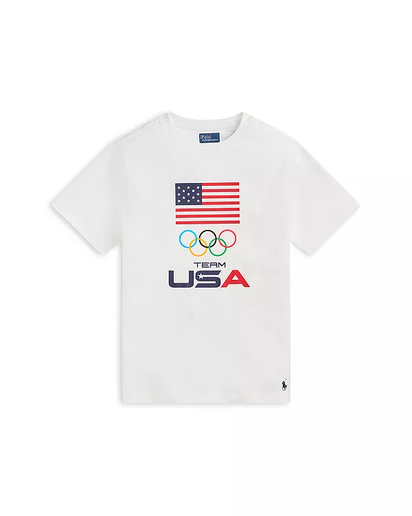 Футболка из хлопка с графическим принтом "Сборная США" для мальчиков - для детей постарше Ralph Lauren, белый
Футболка из хлопка с графическим принтом "Сборная США" для мальчиков - для детей постарше Ralph Lauren, белый