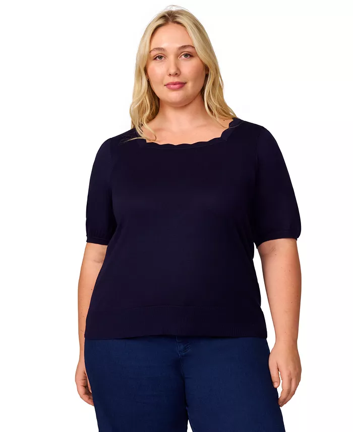 Свитер с рукавами 3/4 и воротником-капелькой Plus Size, эксклюзивно Melissa Paige, синий
Свитер с рукавами 3/4 и воротником-капелькой Plus Size, эксклюзивно Melissa Paige, синий