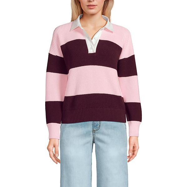 Petite drifter свитер с воротником-рубашкой Lands' End, Burgundy Pink Rugby
Petite drifter свитер с воротником-рубашкой Lands' End, Burgundy Pink Rugby