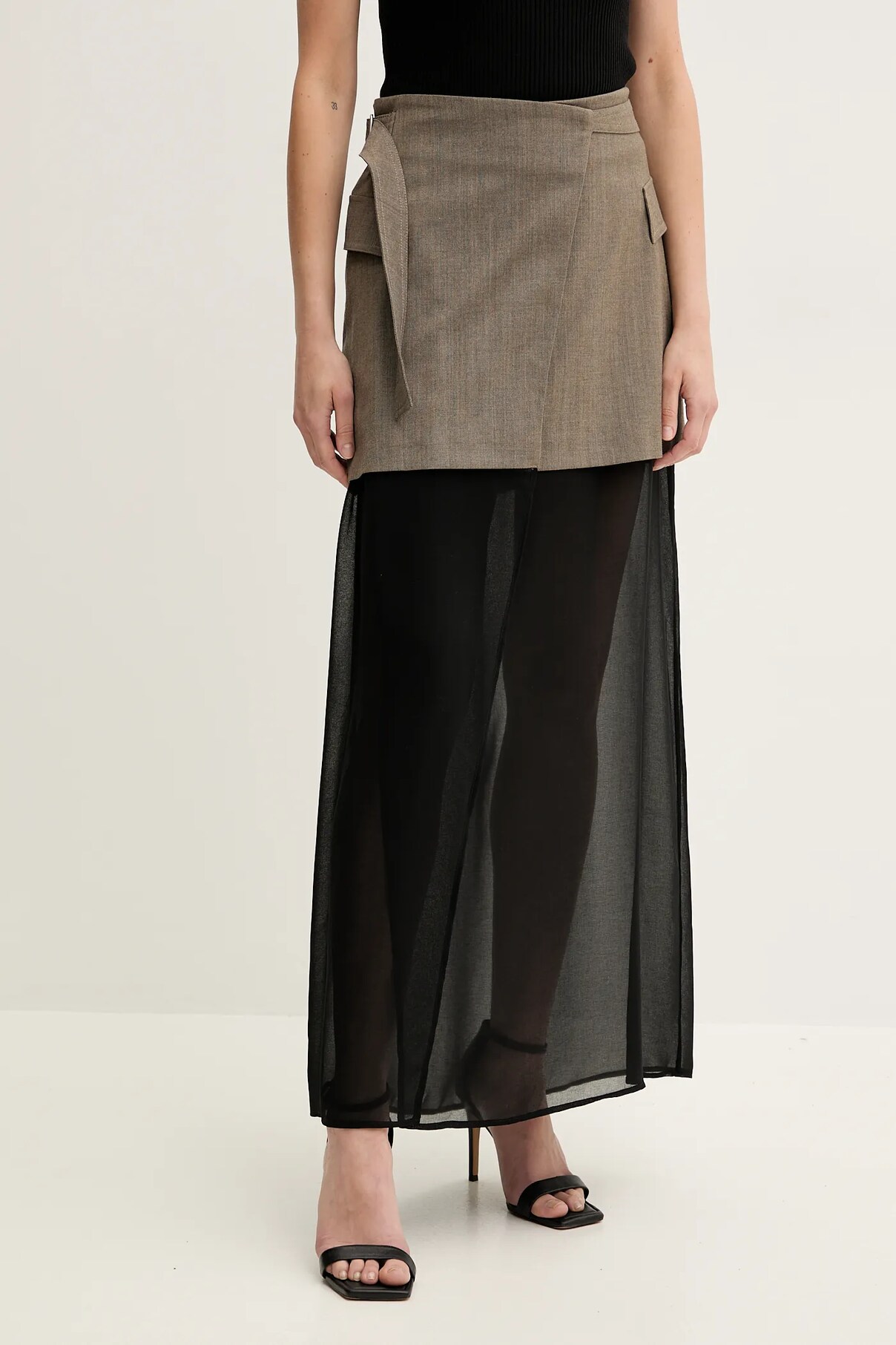 Юбка из шерсти Pinko, коричневый
Юбка из шерсти Pinko, коричневый