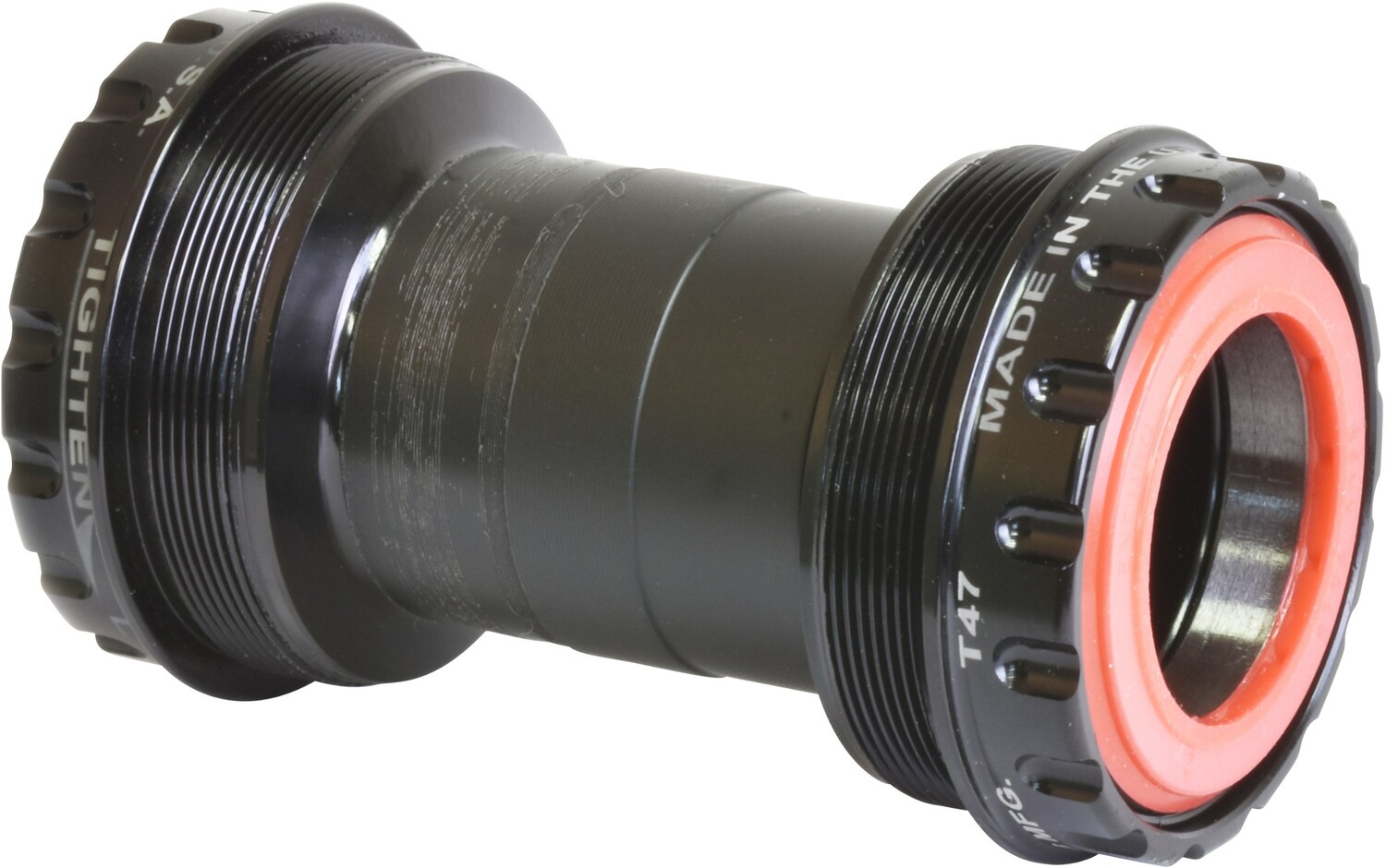 Нижний кронштейн с наружной резьбой T47 и подшипниками ABEC-3 для кривошипных шпинделей диаметром 29 мм. Wheels Manufacturing, черный
Нижний кронштейн с наружной резьбой T47 и подшипниками ABEC-3 для кривошипных шпинделей диаметром 29 мм. Wheels Manufacturing, черный