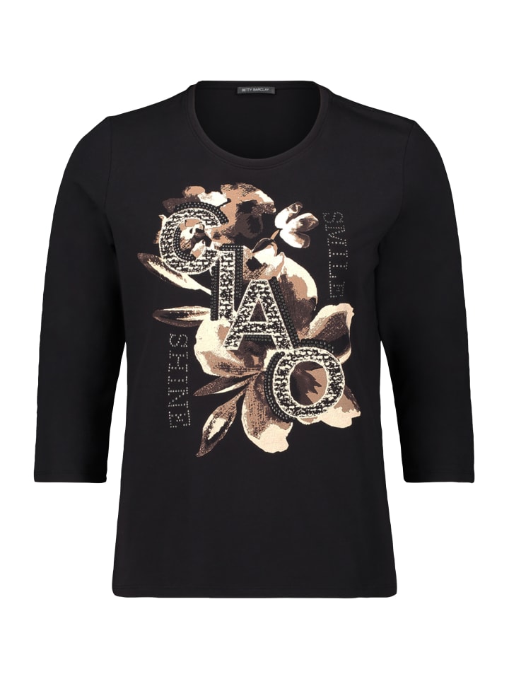 Базовая рубашка с нашивкой черного/коричневого цвета Betty Barclay
Базовая рубашка с нашивкой черного/коричневого цвета Betty Barclay