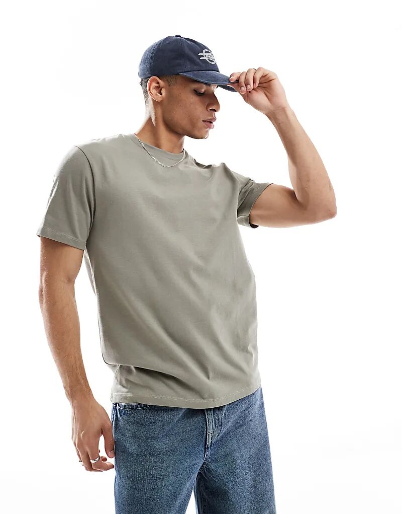 Плотная футболка с круглым вырезом ASOS DESIGN цвета хаки
Плотная футболка с круглым вырезом ASOS DESIGN цвета хаки