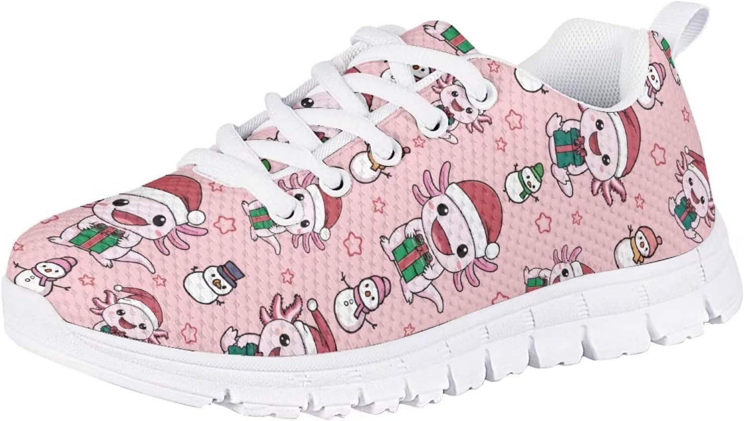 Кроссовки Forchrinse для мальчиков и девочек, с шнуровкой, для бега и ходьбы, повседневные, с плоской подошвой и противоскользящей подошвой, Christmas Axolotl
Кроссовки Forchrinse для мальчиков и девочек, с шнуровкой, для бега и ходьбы, повседневные, с плоской подошвой и противоскользящей подошвой, Christmas Axolotl