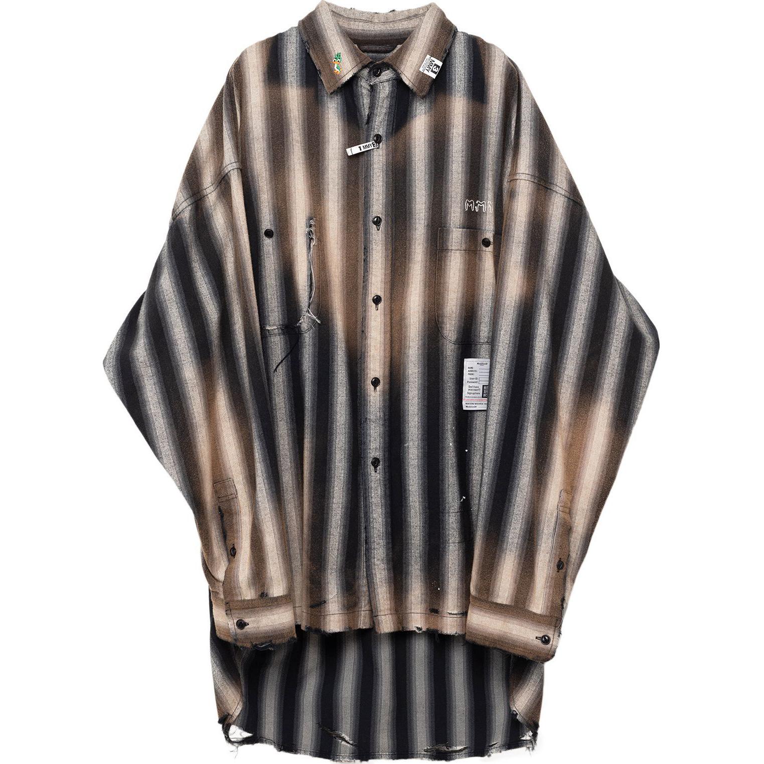 Полосатая рубашка Maison Mihara Yasuhiro, черный
Полосатая рубашка Maison Mihara Yasuhiro, черный