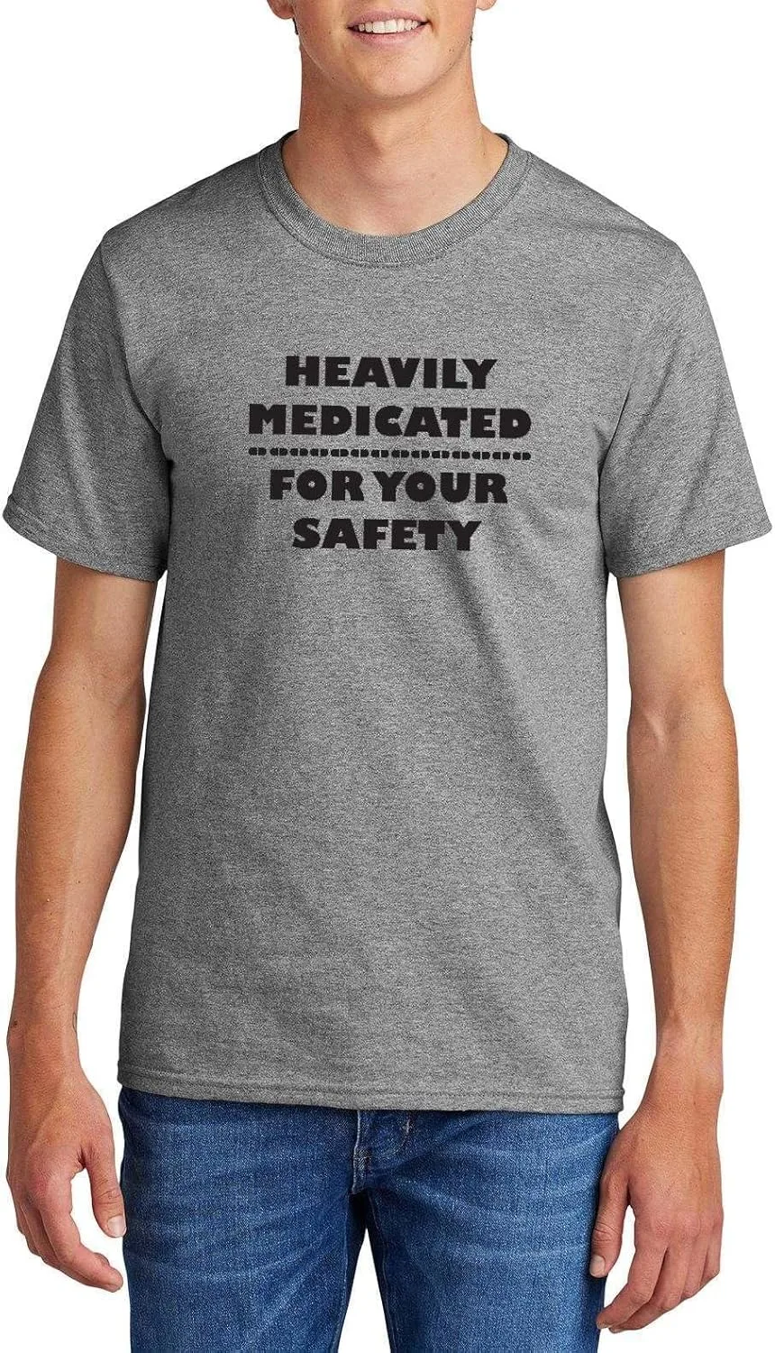 Футболка с принтом "Heavily Meditated for Your Safety" Comical Shirt
Футболка с принтом "Heavily Meditated for Your Safety" Comical Shirt
