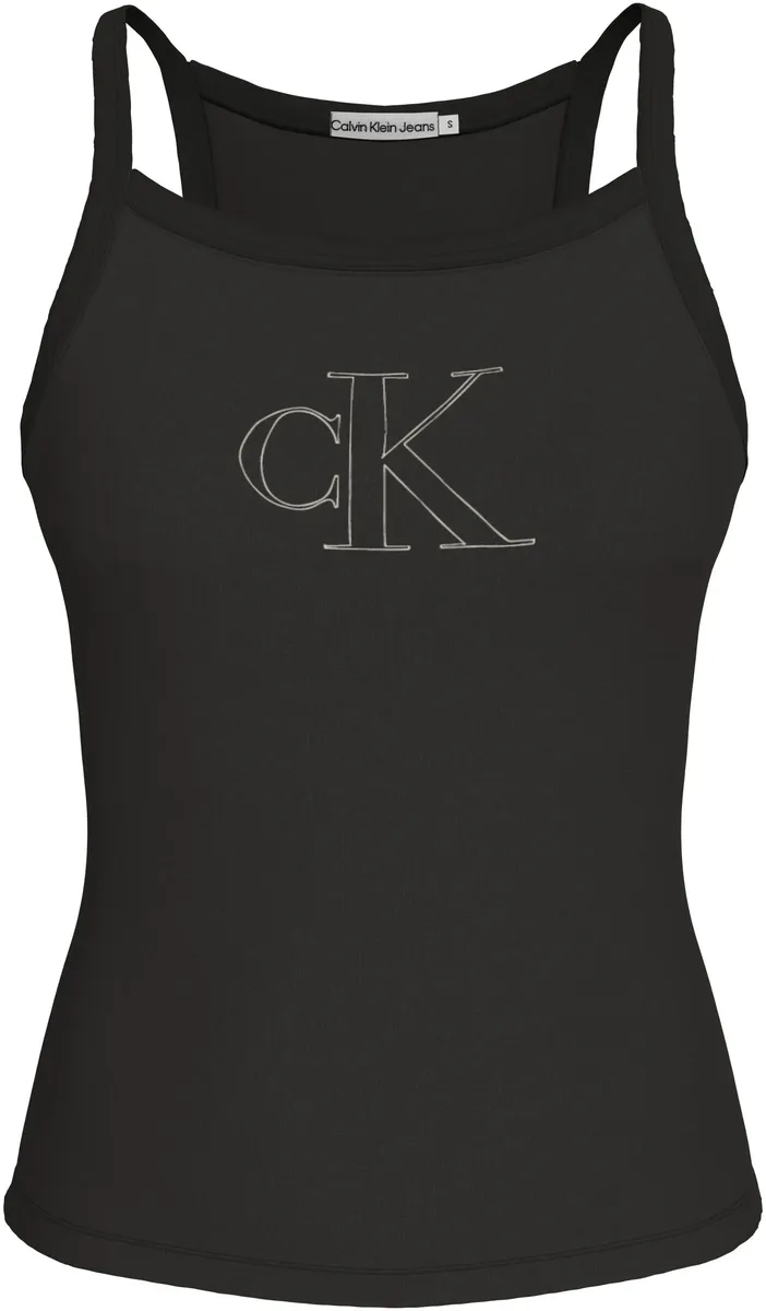 Топ-спагетти Calvin Klein Jeans "OUTLINED CK STRAPPY TANK", с фирменной этикеткой, черный
Топ-спагетти Calvin Klein Jeans "OUTLINED CK STRAPPY TANK", с фирменной этикеткой, черный