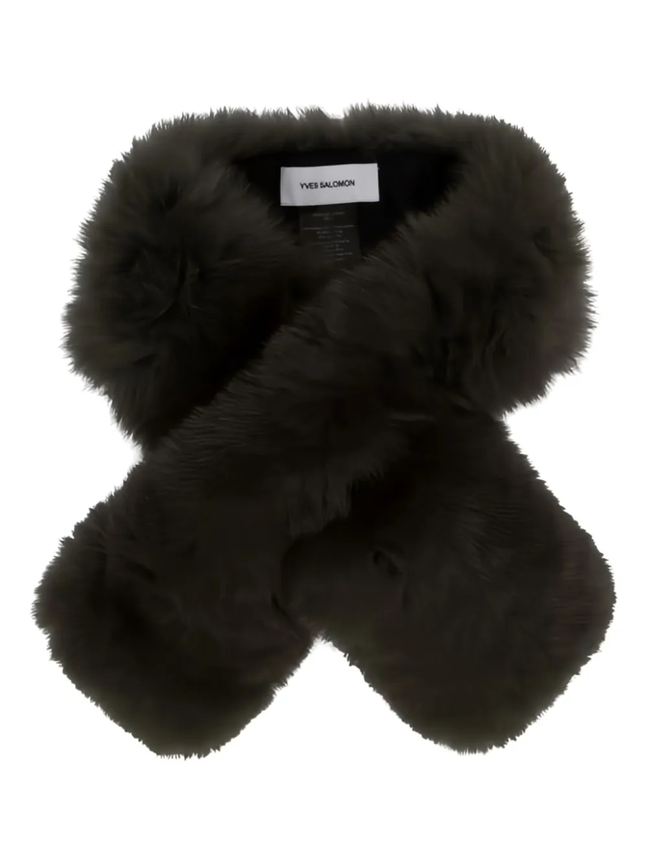 Шарф из искусственного меха и хлопка Yves Salomon, зеленый
Шарф из искусственного меха и хлопка Yves Salomon, зеленый