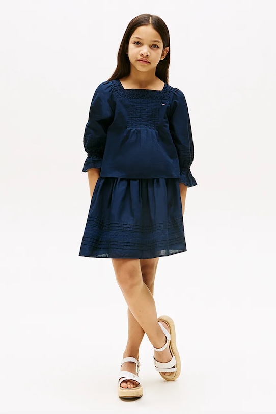 Детская хлопковая юбка Tommy Hilfiger, темно-синий
Детская хлопковая юбка Tommy Hilfiger, темно-синий
