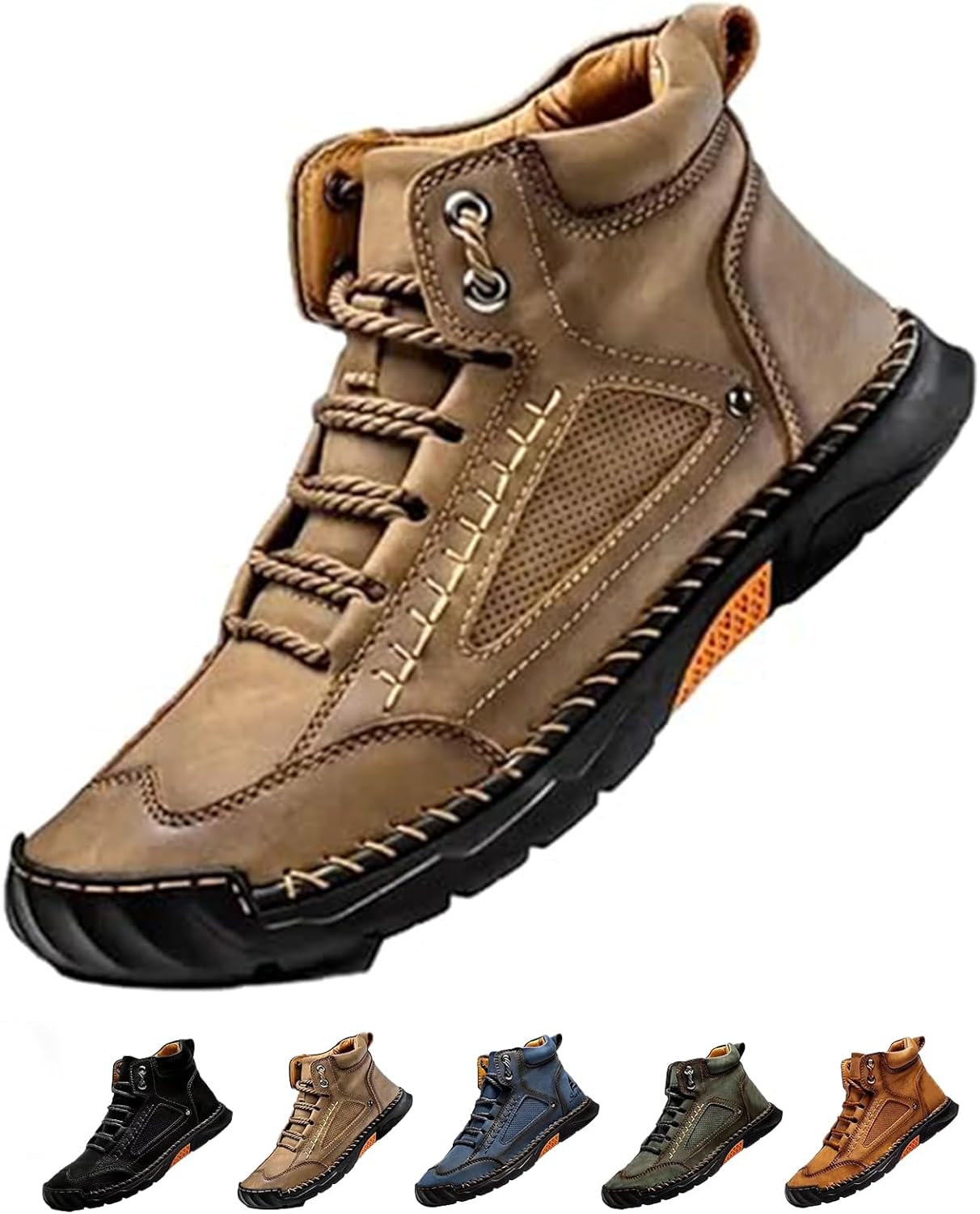 Мужские удобные кожаные ботинки ручной работы- водонепроницаемые, с поддержкой свода стопы, ручная работа, широкий носок, кожаная обувь для улицы Generic, хаки
Мужские удобные кожаные ботинки ручной работы- водонепроницаемые, с поддержкой свода стопы, ручная работа, широкий носок, кожаная обувь для улицы Generic, хаки