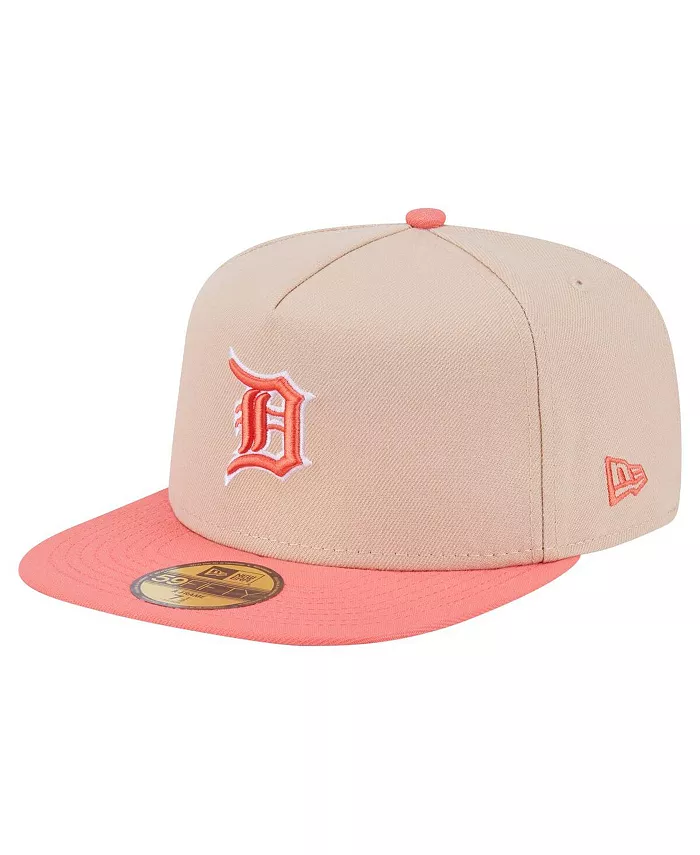 Мужская светло-бежевая/коралловая двухцветная кепка Detroit Tigers 59FIFTY с А-образной оправой New Era
Мужская светло-бежевая/коралловая двухцветная кепка Detroit Tigers 59FIFTY с А-образной оправой New Era