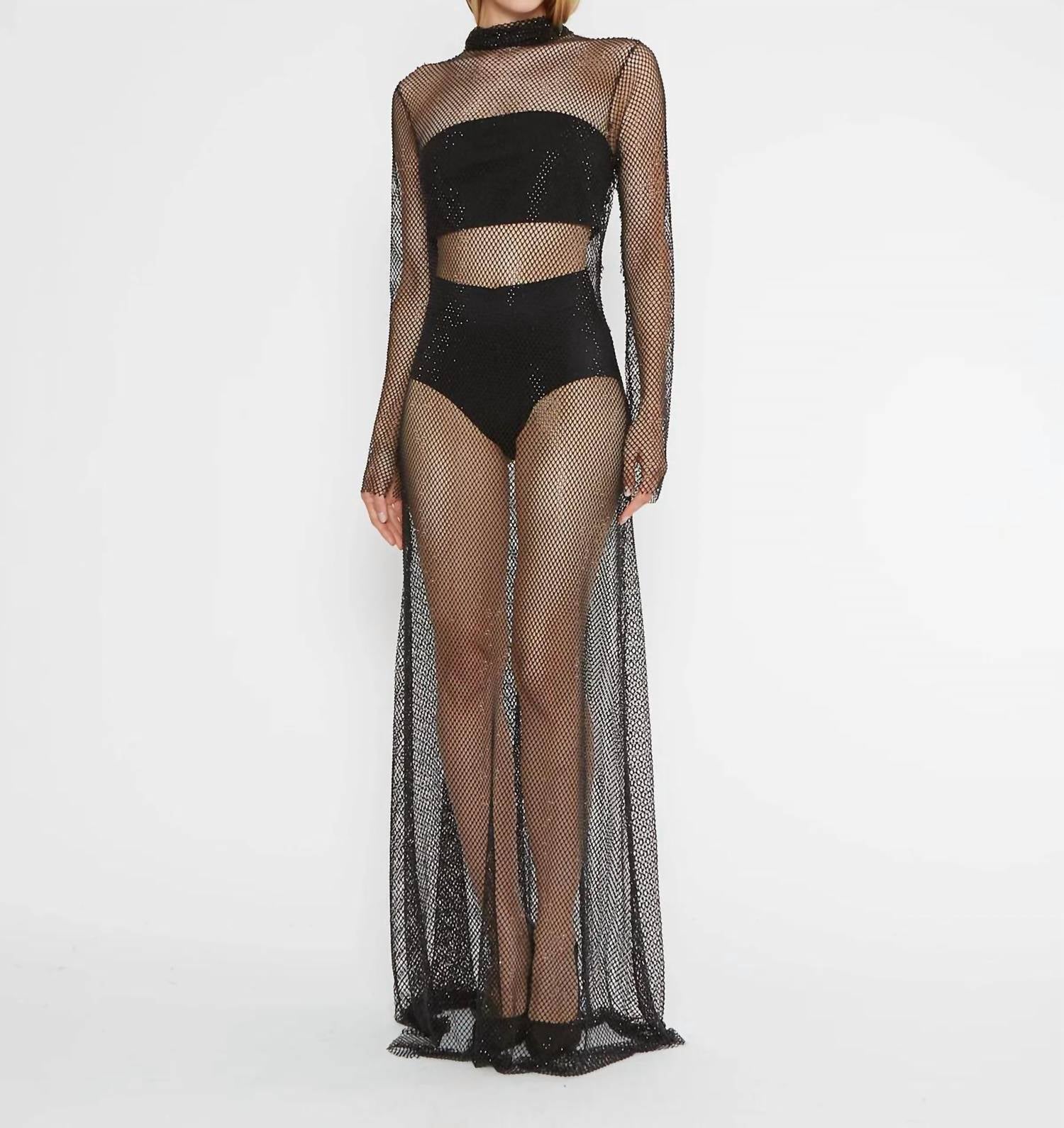 Платье Кейт в сеточку черного цвета RIPLEY RADER
Платье Кейт в сеточку черного цвета RIPLEY RADER