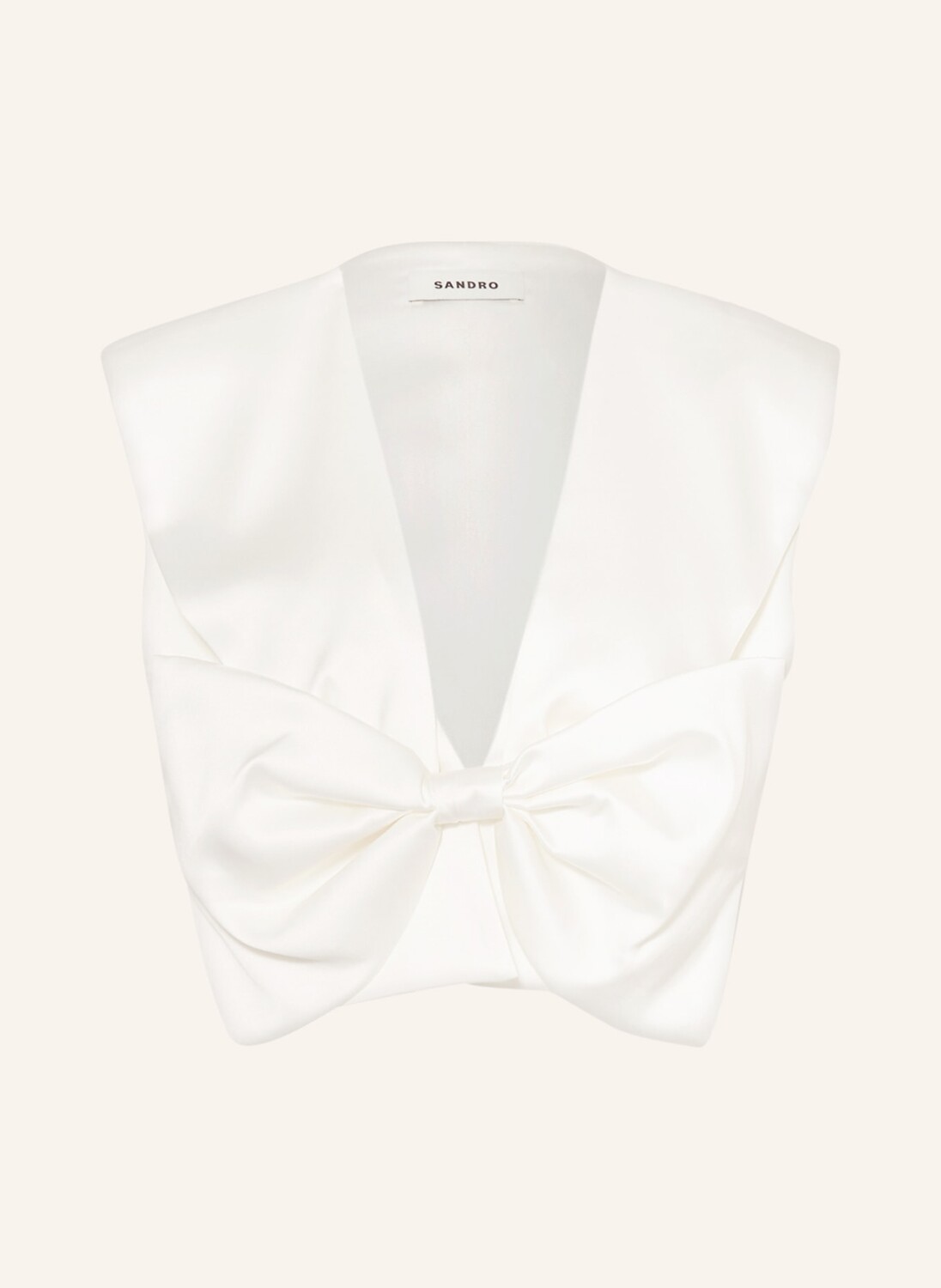 Укороченный топ Sandro, белый
Укороченный топ Sandro, белый