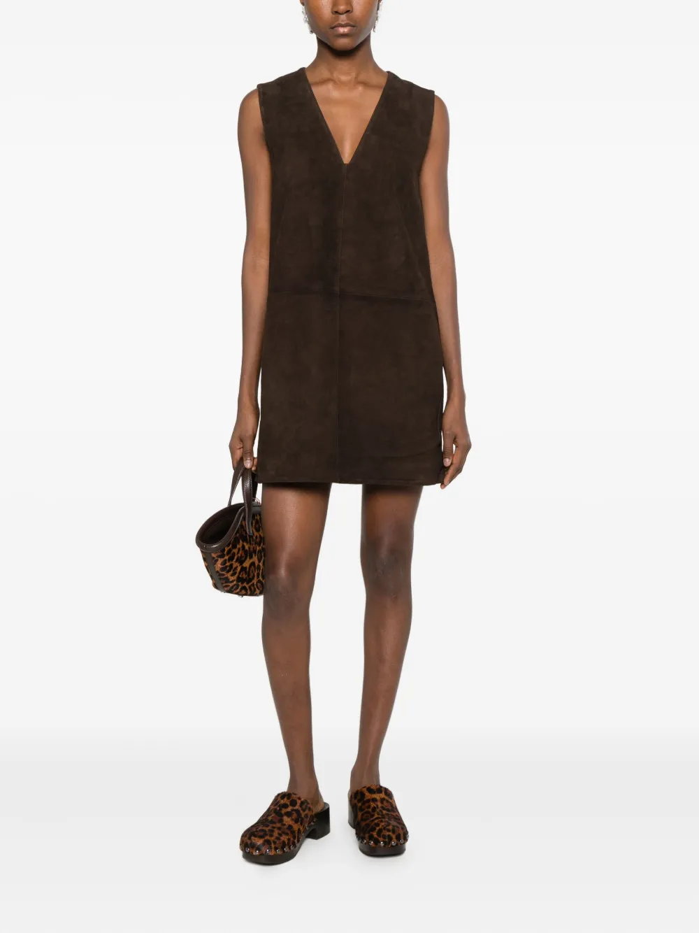 Замшевое мини-платье Fountain Simon Miller, коричневый
Замшевое мини-платье Fountain Simon Miller, коричневый
