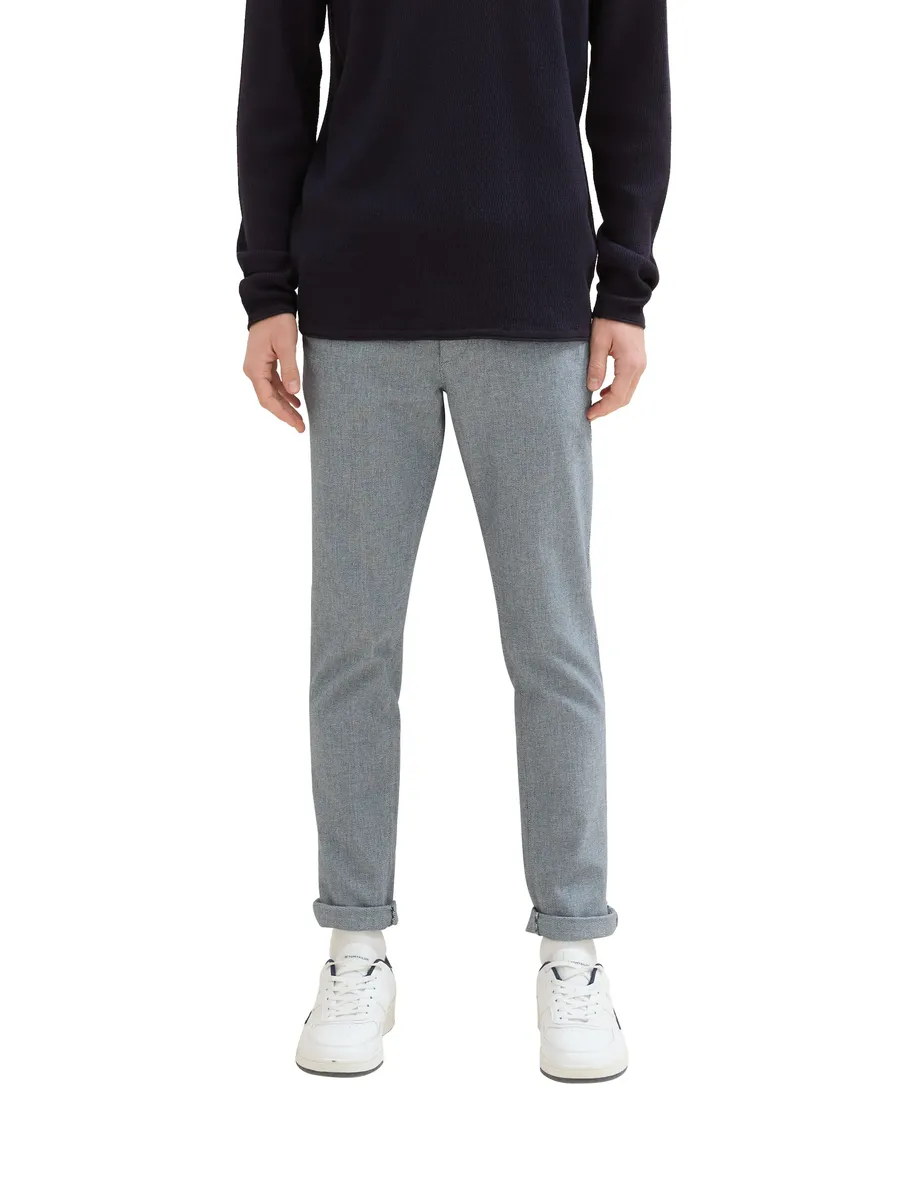 Джинсовые брюки чинос TOM TAILOR Tom Tailor Denim, цвет White Navy Dobby Yarn Dye 
Джинсовые брюки чинос TOM TAILOR Tom Tailor Denim, цвет White Navy Dobby Yarn Dye