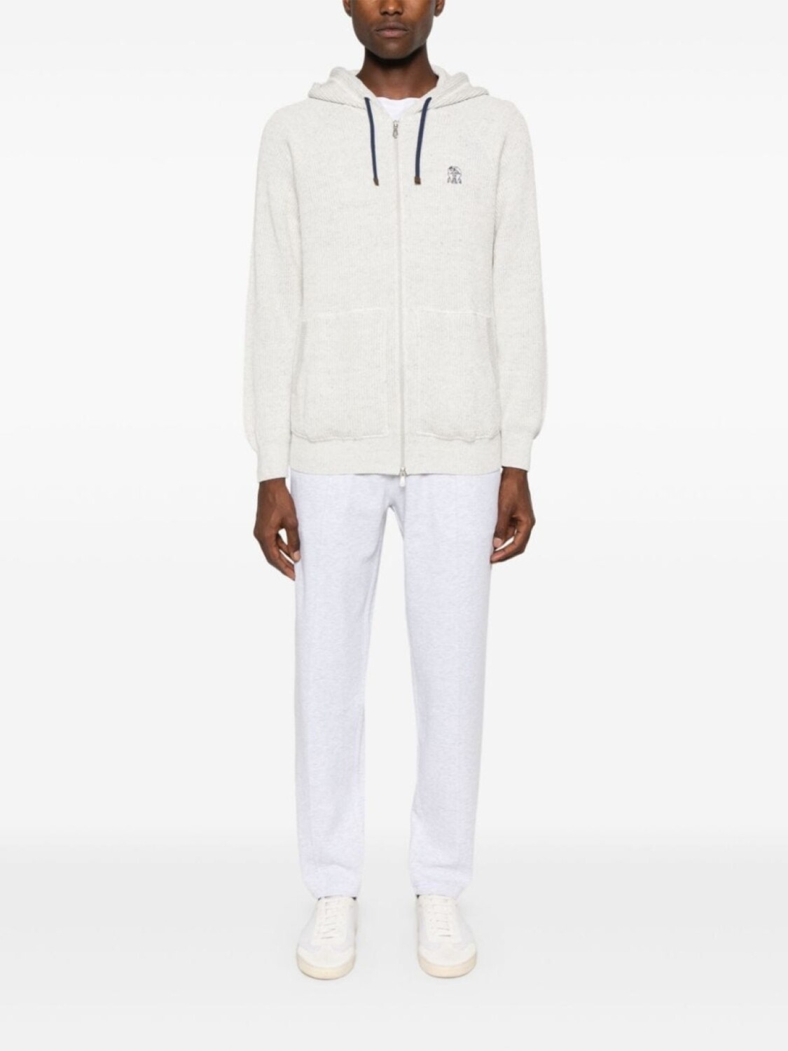 Brunello Cucinelli меланжевые брюки с кулиской, серый
Brunello Cucinelli меланжевые брюки с кулиской, серый