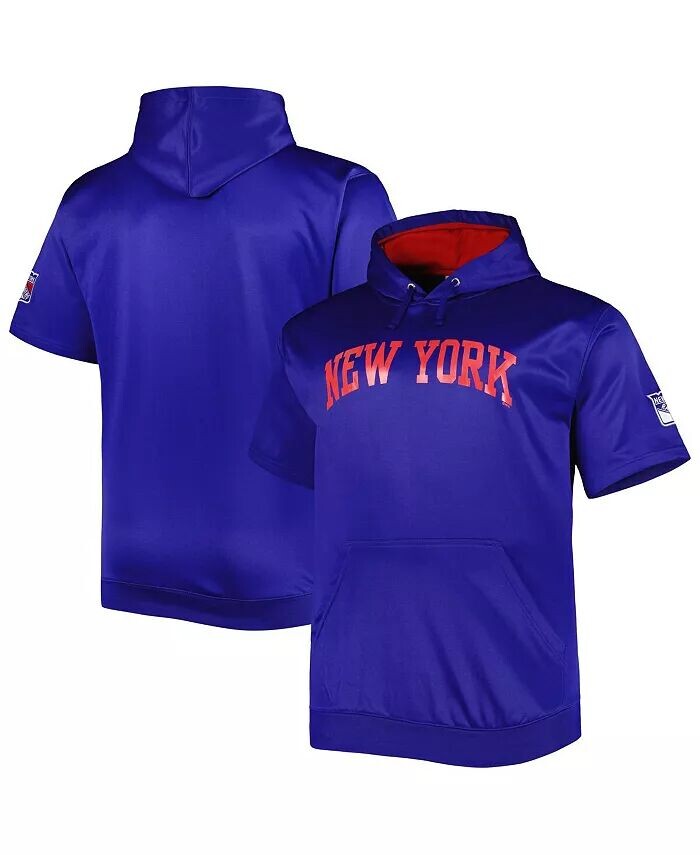 Мужская толстовка с короткими рукавами и логотипом Royal New York Rangers Big and Tall Profile, синий
Мужская толстовка с короткими рукавами и логотипом Royal New York Rangers Big and Tall Profile, синий