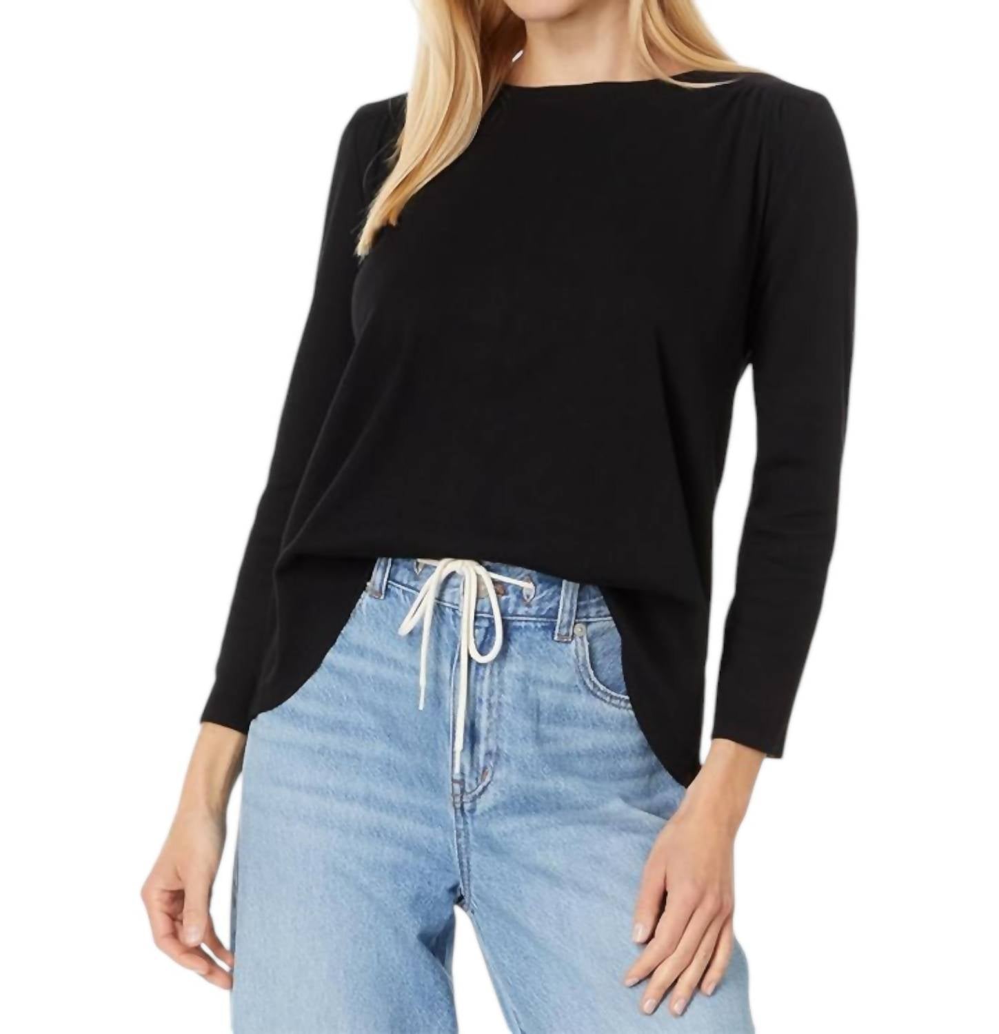 Футболка Shelby Ruched черного цвета Michael Stars
Футболка Shelby Ruched черного цвета Michael Stars