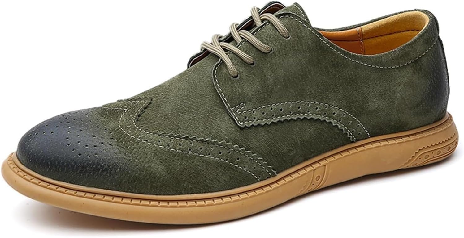 Мужские оксфорды из замши с низким каблуком, модные классические туфли с круглым носком, шнуровкой и крыловидными вставками, деловые кожаные дерби, повседневные, удобные, формальные, для работы и свадеб для мужчин Generic, зеленый
Мужские оксфорды из замши с низким каблуком, модные классические туфли с круглым носком, шнуровкой и крыловидными вставками, деловые кожаные дерби, повседневные, удобные, формальные, для работы и свадеб для мужчин Generic, зеленый