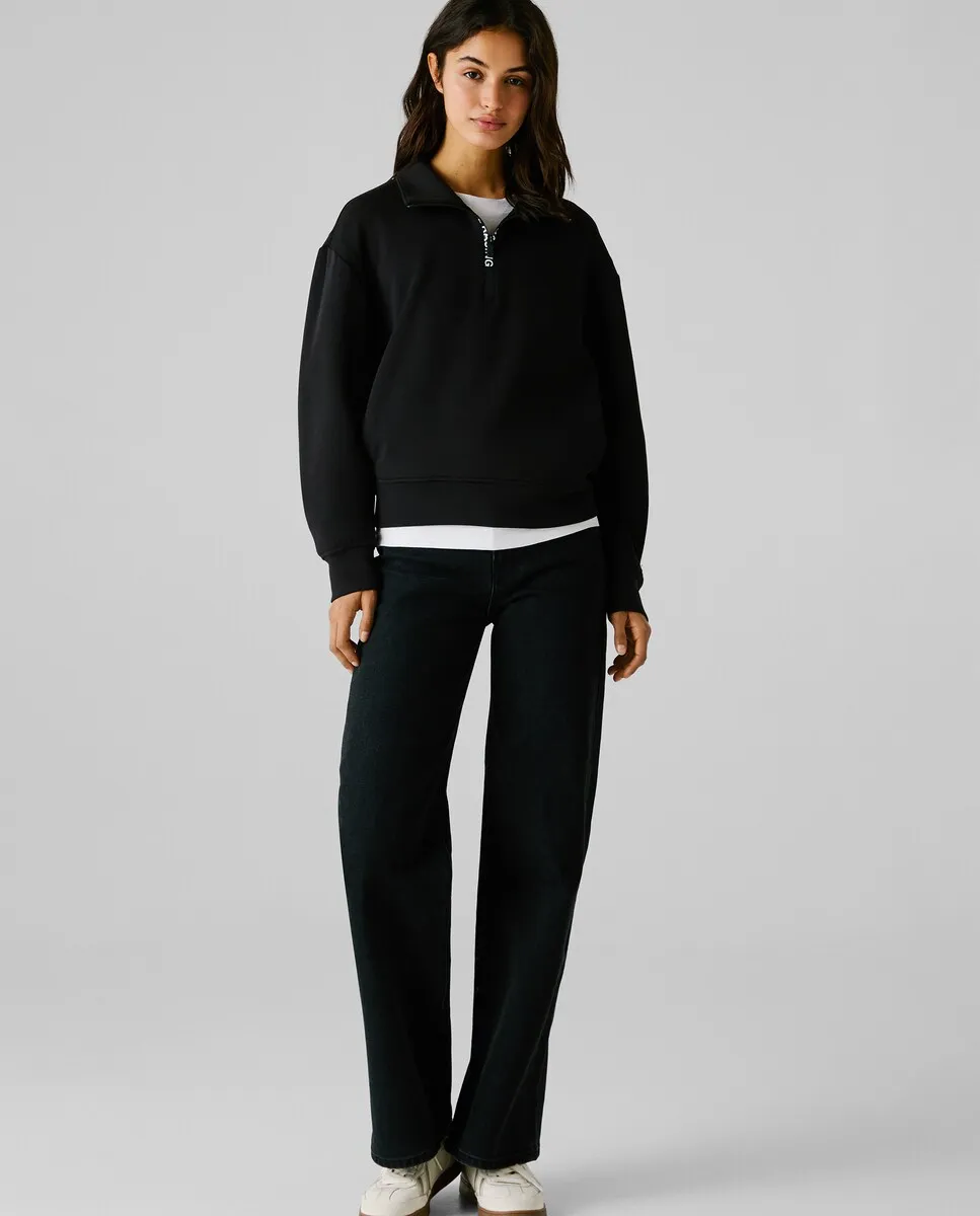 Женская толстовка с высоким воротником и половинной молнией Pepe Jeans, черный
Женская толстовка с высоким воротником и половинной молнией Pepe Jeans, черный