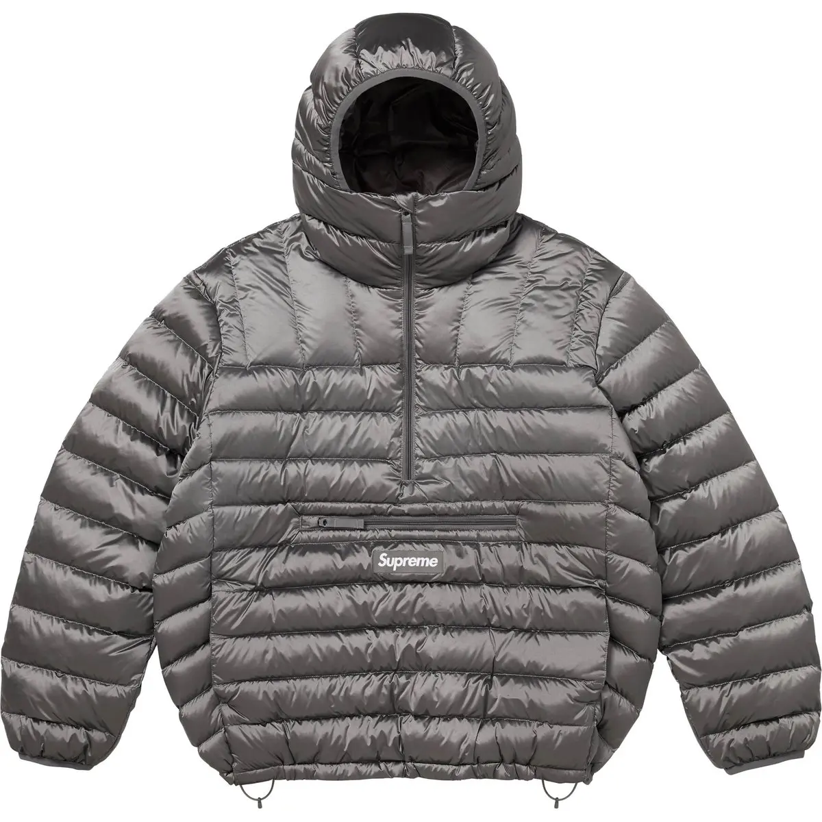 Утепленная худи-пуловер с капюшоном unisex Supreme, серебро
Утепленная худи-пуловер с капюшоном unisex Supreme, серебро