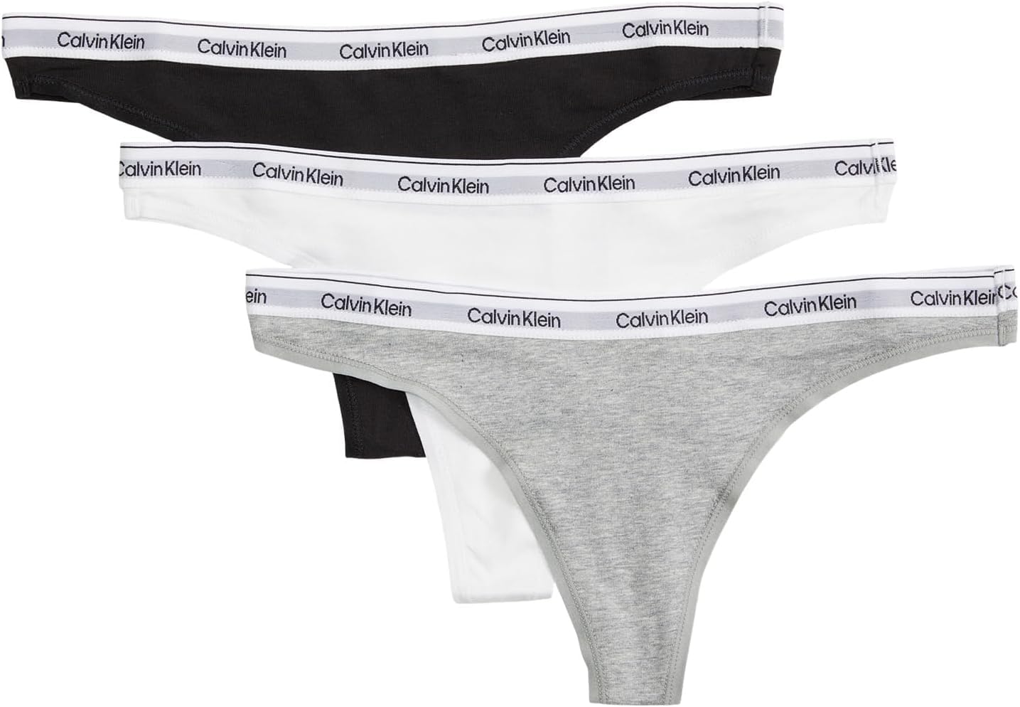 Женские стринги Calvin Klein Modern Logo, 3 шт., Black/White/Grey Heather
Женские стринги Calvin Klein Modern Logo, 3 шт., Black/White/Grey Heather