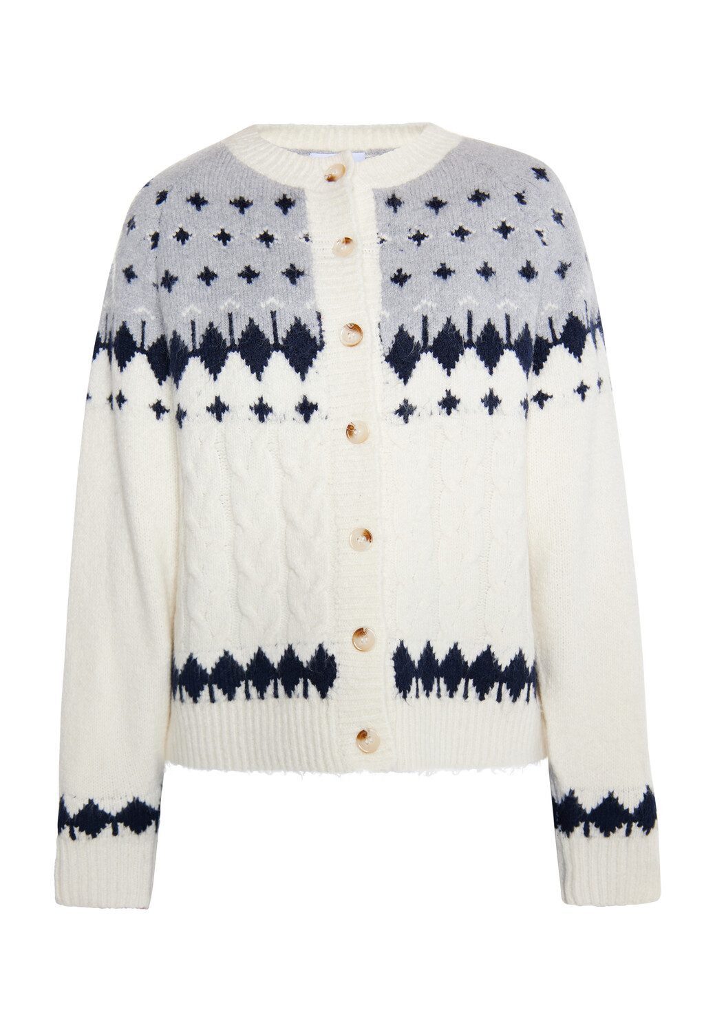 Толстовка usha BLUE LABEL Strickcardigan, цвет Weiss Mehrfarbig 
Толстовка usha BLUE LABEL Strickcardigan, цвет Weiss Mehrfarbig